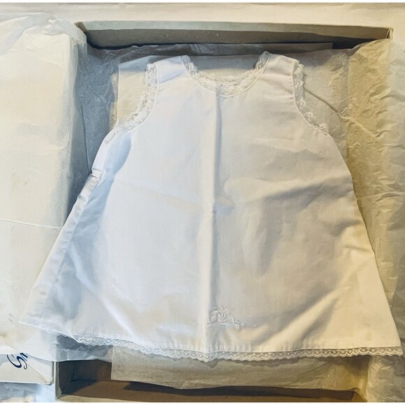 Vintage Phyllis Baby Wear Christening Set Dress Coat Bonnet Shoes Bibs Boxed - Picture 4 of 14